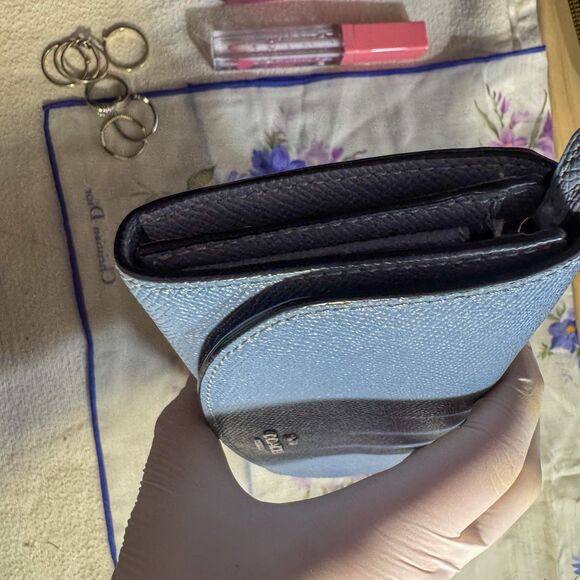 Coach Slim Envelope Wallet – Restored Blue Leather, Sealed, EUC - Picture 4 of 11